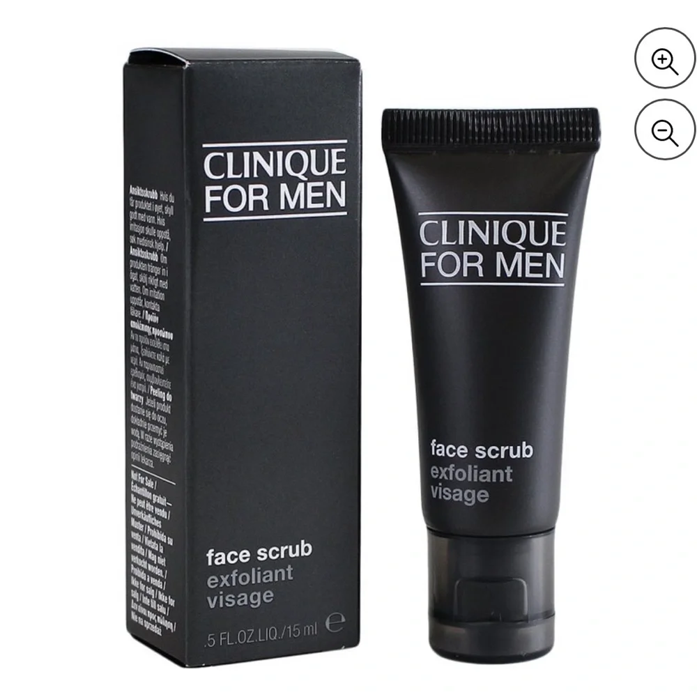 CLINIQUE For Men Face Scrub Exfoliant Travel Size 0.5oz/15ml NIB $15